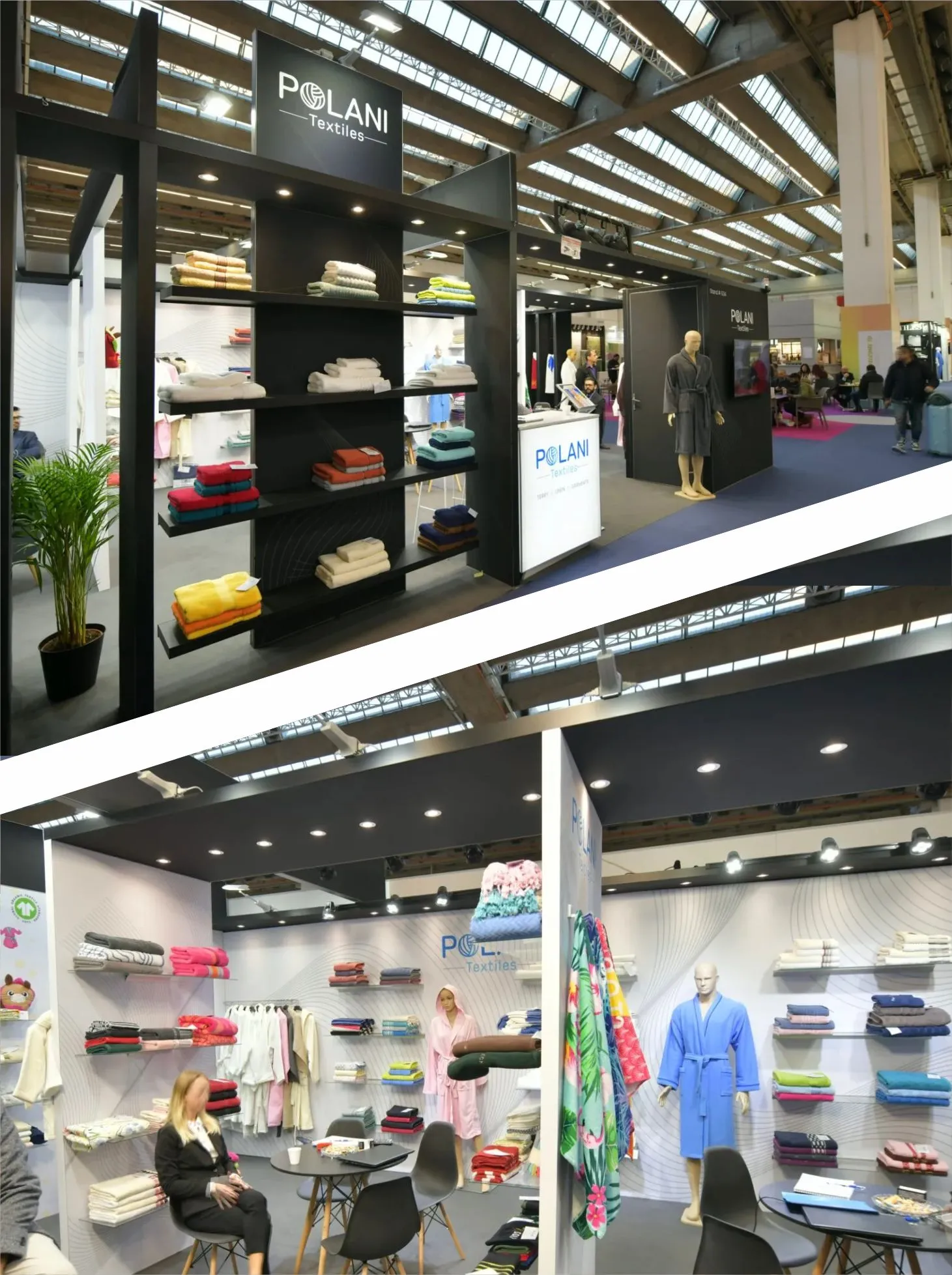 polani textile booth showcasing products heimtextil