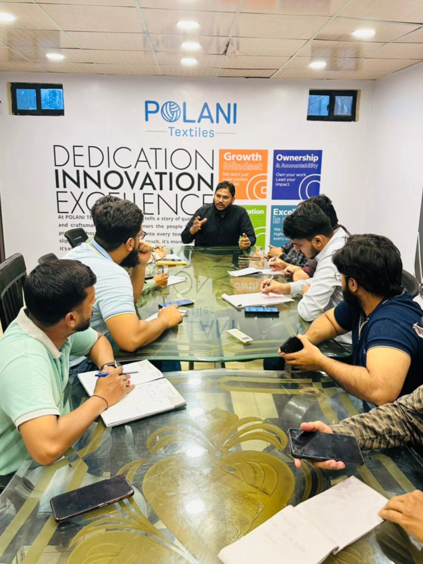 Speaker addressing trainng session